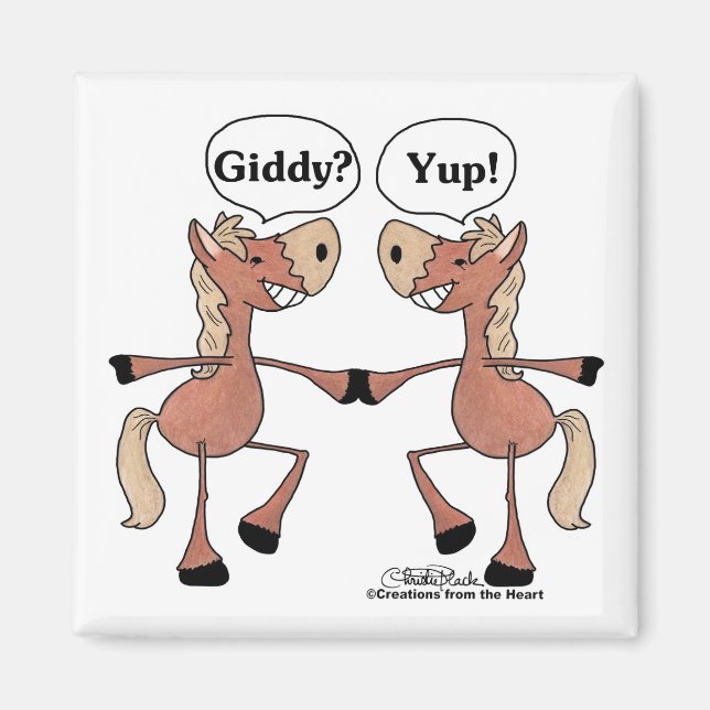 Íman Cavalos Giddy Up (Frente)