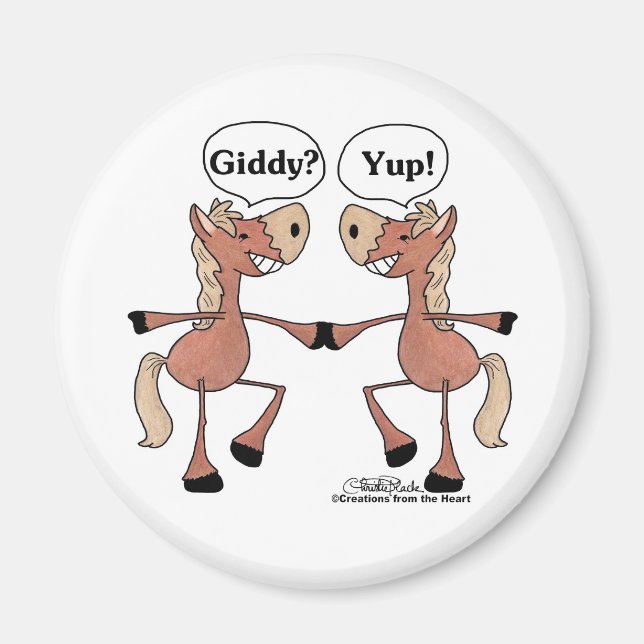 Íman Cavalos Giddy Up (Frente)