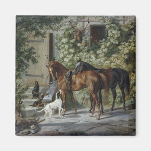 Íman Cavalos no Porch (de Albrecht Adam)