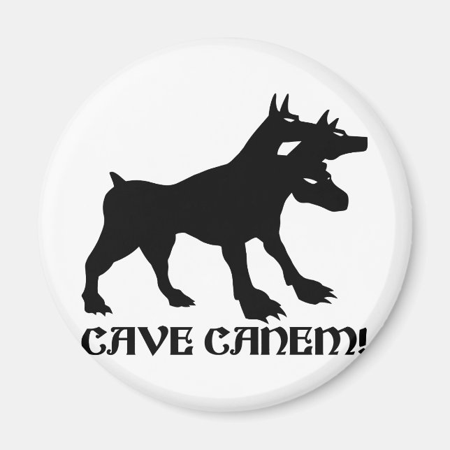 Íman CAVE CANEM - BEWARE DO CACHORRO Latim (Frente)