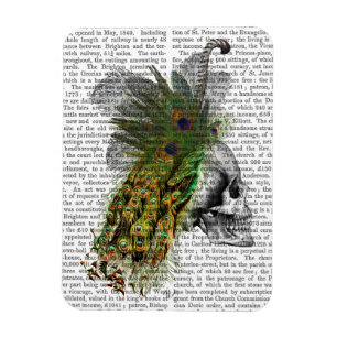 Íman Caveira Com Cabeça De Pé