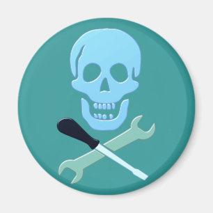 Íman Caveira crânio mecânico skull mechanic
