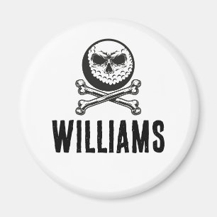 Íman Caveira de Nome Personalizado Bolas de Golfe Ossos