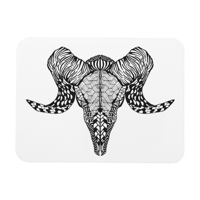 Íman Caveira de Ovinos Inspirada (Horizontal)