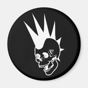 Íman Caveira de Punk Personalizável