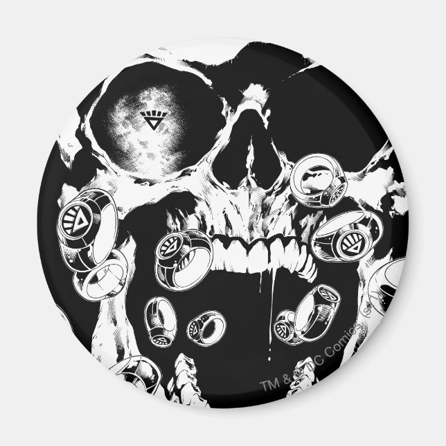 Íman Caveira e Anéis (Frente)