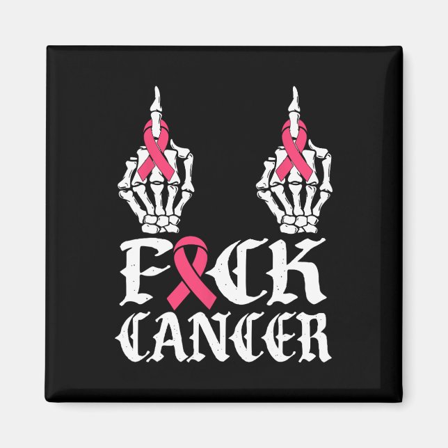 Íman Caveira E Crossbones Esqueleto Cancer 1 (Frente)