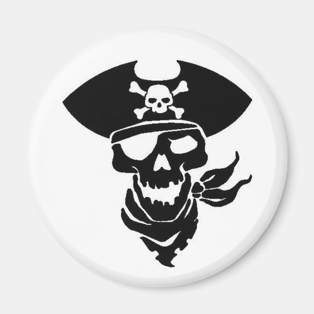 Íman Caveira Pirata (Frente)
