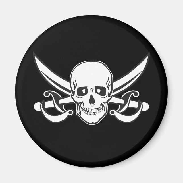 Íman Caveira Pirata (Frente)