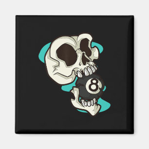 Íman Caveira Segurando 8 Ll Piscina Edgar Arte Esquelét