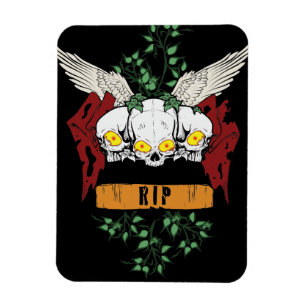 Íman Caveiras de Mau RIP