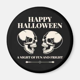 Íman Caveiras Risonhas de Halloween Diversão e Medo