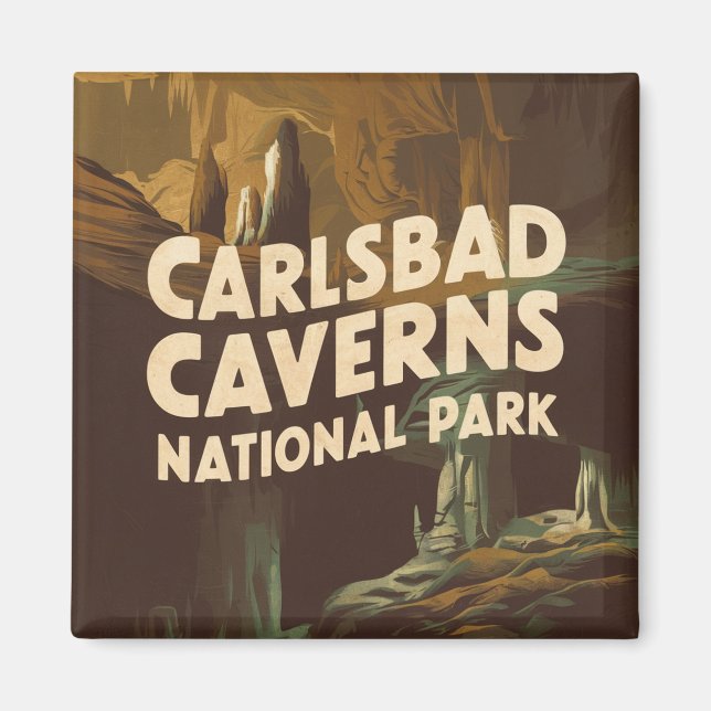 Íman Cavernas do Parque Nacional Carlsbad (Frente)