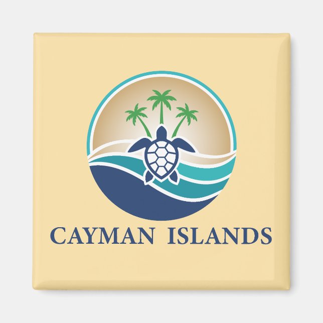 Íman Cayman Islands Caribbean (Frente)