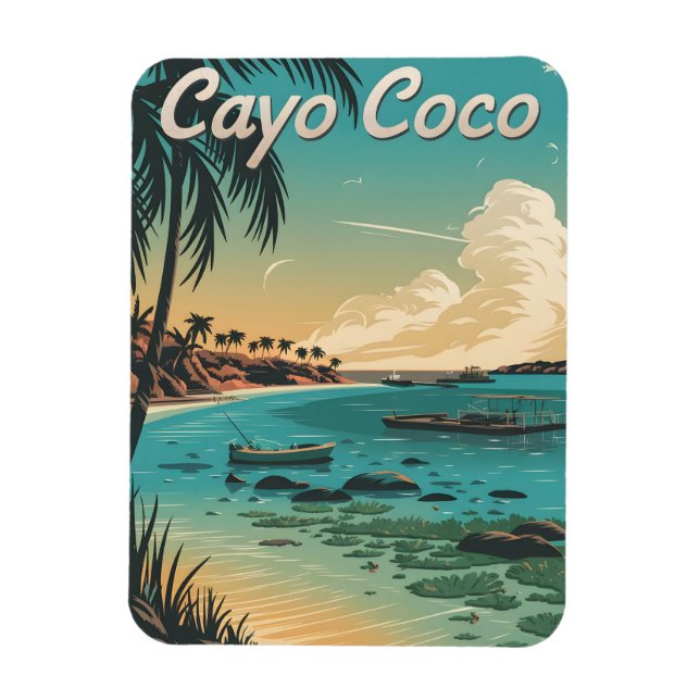 Íman Cayo Coco Cuba Vintage (Vertical)