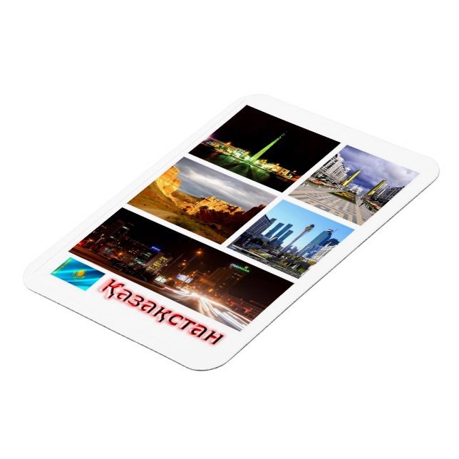 Íman Cazaquistão - Mosaico - Magnet (Left Side)