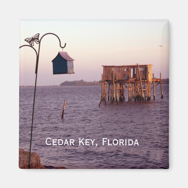 Íman Cedar Key Bird Feeder, Cedar Key, Florida (Frente)