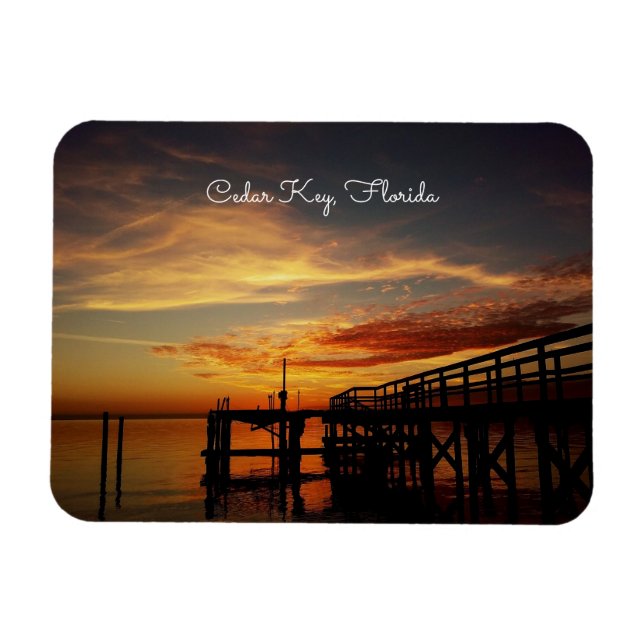 Íman Cedar Key Sunset Magnet (Horizontal)