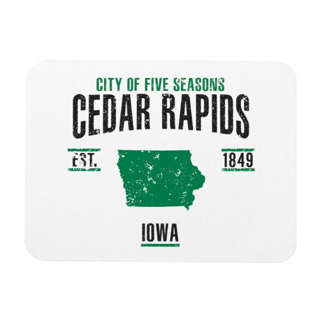 Íman Cedar Rapids (Horizontal)