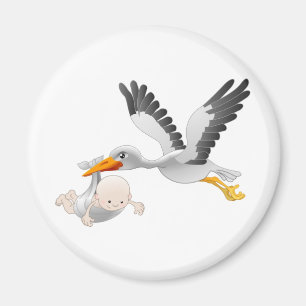 Íman cegonha e bebê