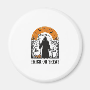 Íman Ceifeiro de Halloween Truque ou Tratamento Vintage