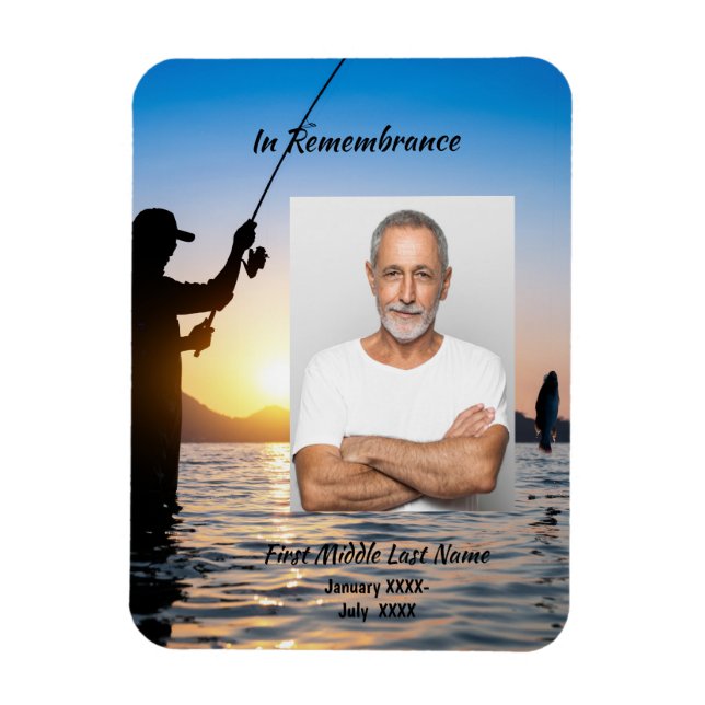 Íman Celebração de Foto Memorial de Vida Lembrança (Vertical)
