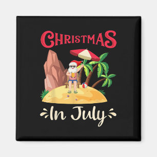 Íman Celebração de Natal na Praia do Papai Noel em Julh