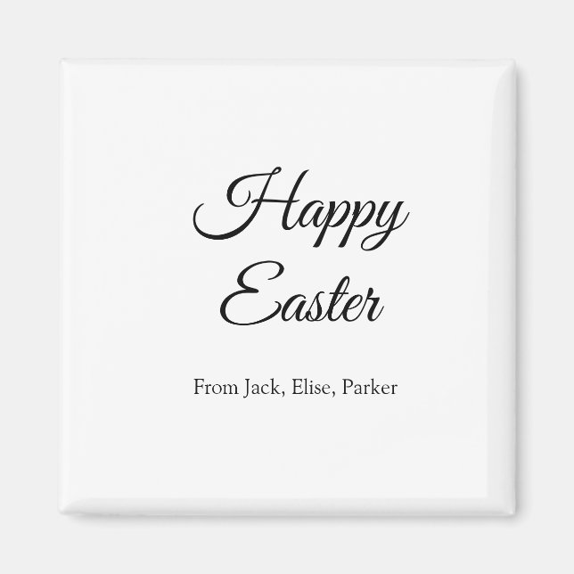 Íman Celebração de páscoa adicionar felz pascoa de foto (Frente)