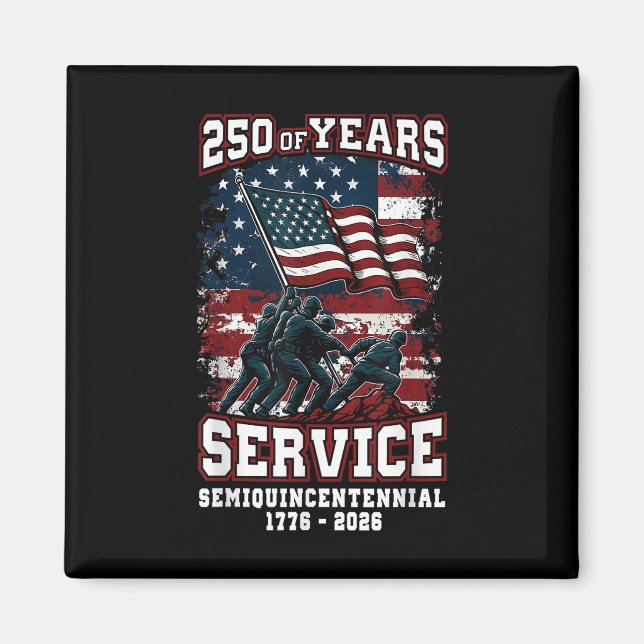 Íman Celebração do 250º Aniversário Americano 250 Anos  (Frente)