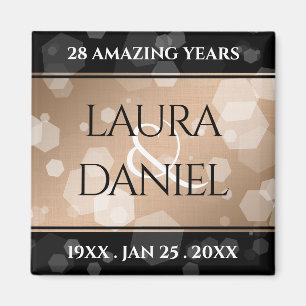 Íman Celebração do Aniversário do Casamento Linen 28