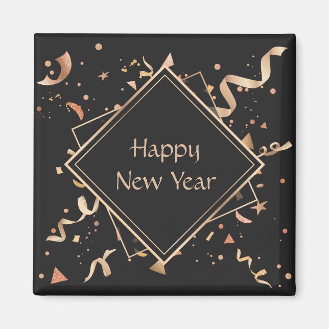 Íman celebração do feliz ano novo (Frente)