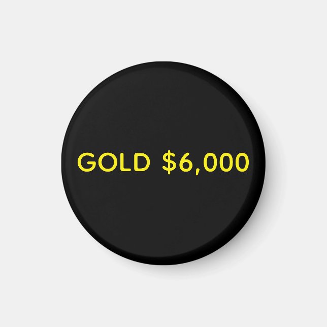 Íman Celebração do Mercado de Ouro $6.000 (Frente)