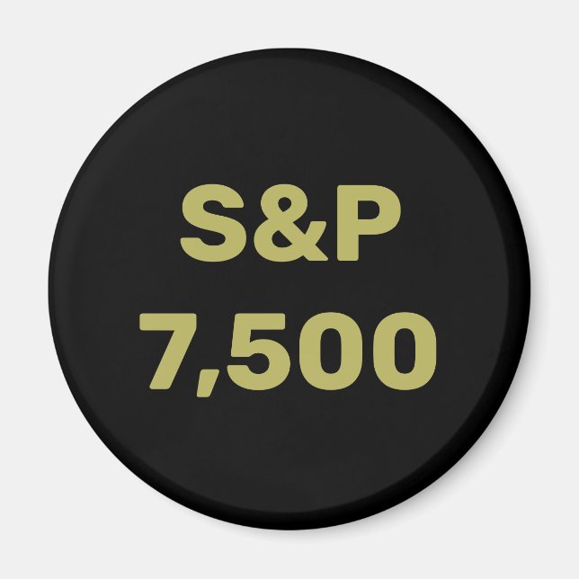 Íman Celebração do Nível 7.500 do Índice de Mercado de  (Frente)