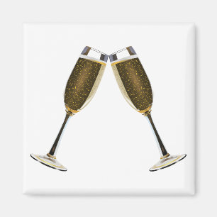Íman Celebração dos vidros de Champagne