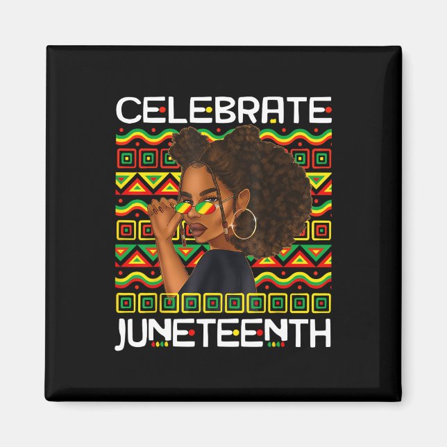 Íman Celebrar 18 de junho de 1865 Liberdade Afro-Americ (Frente)