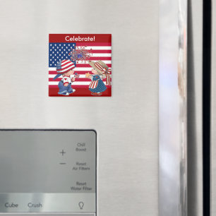 Íman Celebrar bandeira americana