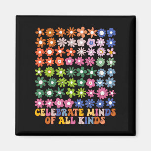 Íman Celebrar Mentes De Todos Os Tipos De Autismo Flor 