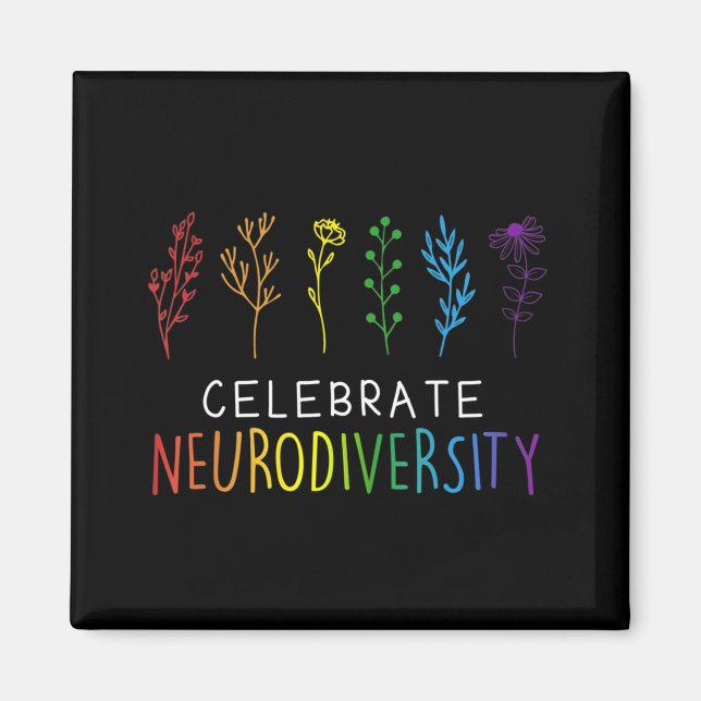 Íman CELEBRAR NEURODIVERSIDADE Autismo Sensibilização F (Frente)