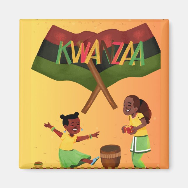 Íman "Celebrar Unidade: Um Encontro Joyful Kwanzaa" (Frente)