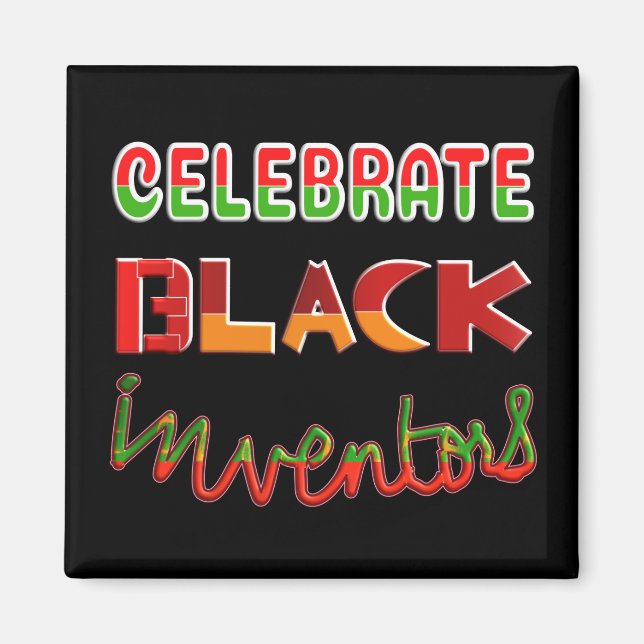 ÍMAN CELEBRATE BLACK INVENTORS (Frente)