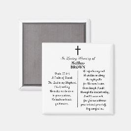 Íman Celebration Of Life Bible Verse Funeral Keepsake