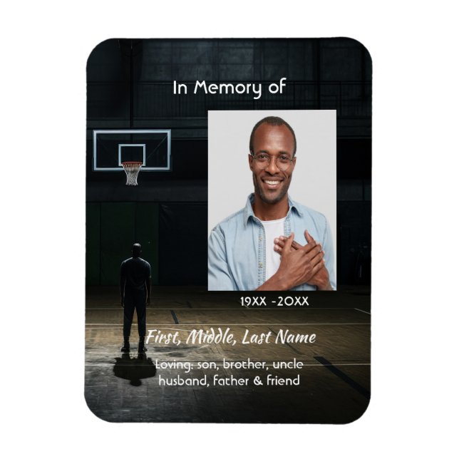 Íman Celebration of Life Service Basketball Player (Vertical)