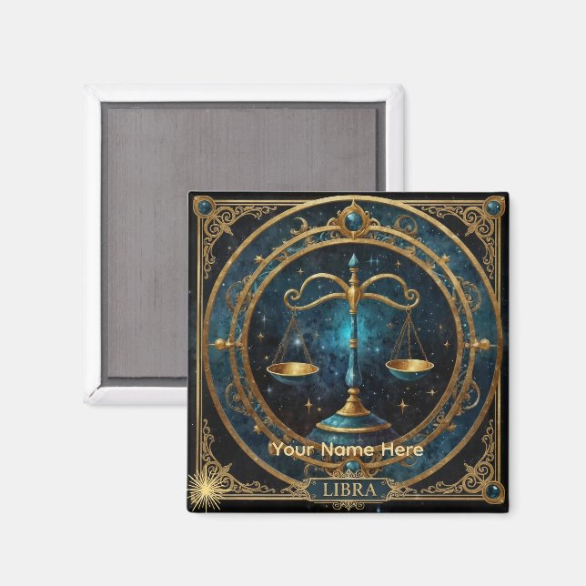 Íman Celebre a beleza e o equilíbrio de Libra (Front/Back)