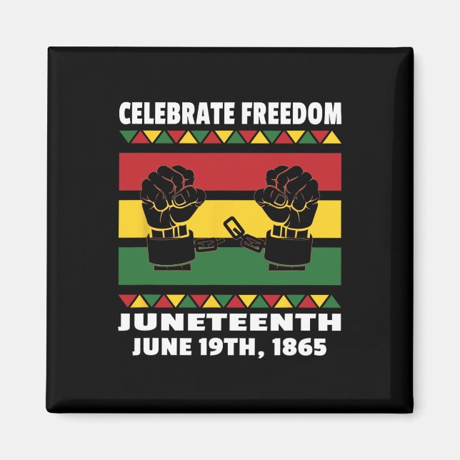 Íman Celebre a Liberdade Negra Juneteenth - 19 de junho (Frente)
