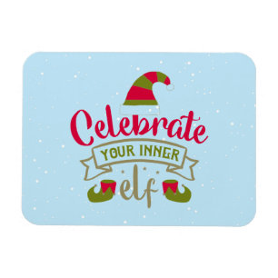 Íman Celebre o Seu Natal Elfo Interior