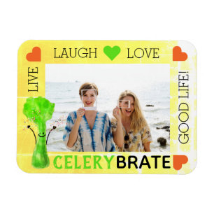 Íman Celery Pun positivo - Celerybrate Good Life