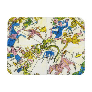 Íman Celeste Vintage, Esfera Árabe, Constelações