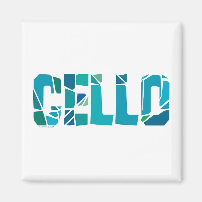 Íman Cello rachado (Frente)