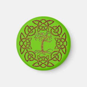 Íman Celtic Circle Tree of Life Irish-supporter Magnet