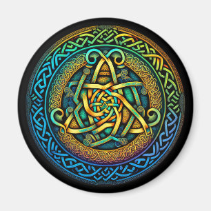 Íman Celtic Knot Colorful Knotwork